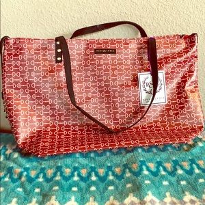 Paul & Lydia Burgundy D-ring bit tote